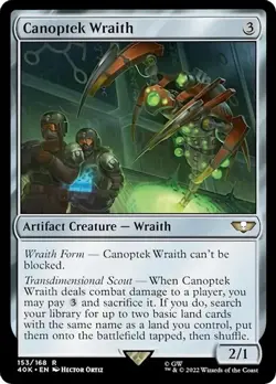 CANOPTEK WRAITH 153 Universes Beyond Warhammer 40000 Commander MTG Magic - Image 1