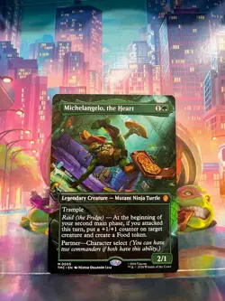 Michelangelo the Heart MTG TMNT Universes Beyond Legendary Commander Non-Foil NM - Image 1