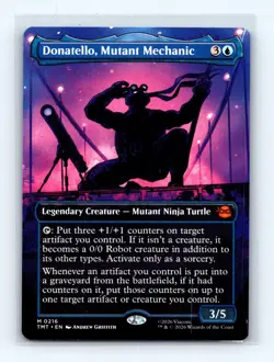 Donatello, Mutant Mechanic - 0216 - M - Non-Foil -Borderless - TMNT - MTG - NM/M - Image 1