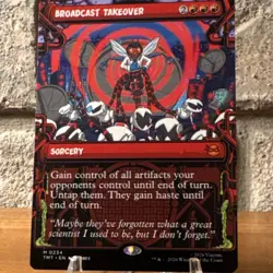 Magic: The Gathering Broadcast Takeover Sorcery Regular Red TMT Wizards 0234 - Image 3