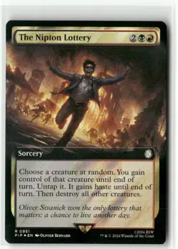 The Nipton Lottery Extended Art Surge FOIL Fallout MTG NM - Image 1