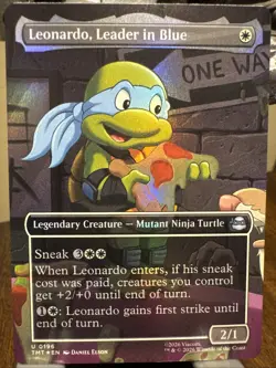Leonardo, Leader in Blue (Borderless) Teenage Mutant Ninja Turtles Foil - Image 1