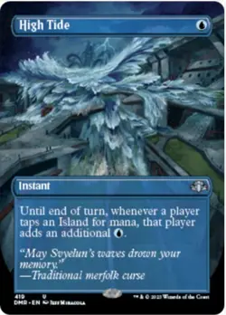 High Tide (Borderless, #419, NM) Dominaria Remastered (DMR), MTG - Image 1
