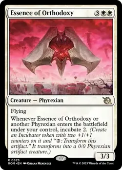 X 1 Essence of Orthodoxy NM March of The Machine 323 MTG Magic The Gathering - Image 1