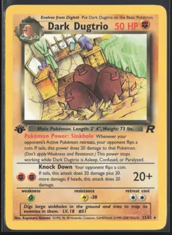 Pokemon TCG | Dark Dugtrio 23/82 | Team Rocket Rare 1st Edition | Lightly Played - Image 2