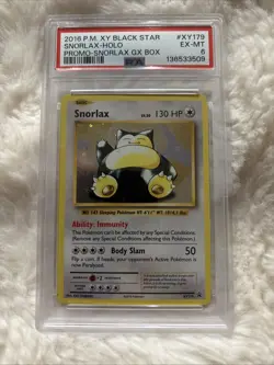 Pokemon TCG Snorlax XY179 Holo Promo Card Black Star Promo - Image 1