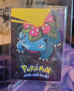 1999 Topps Pokemon Movie Edition #E3 Venusaur Blue Logo Smooth Foil SUPER MINT! - Image 1