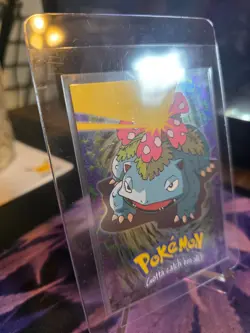 1999 Topps Pokemon Movie Edition #E3 Venusaur Blue Logo Smooth Foil SUPER MINT! - Image 2