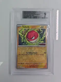 BGS 9 Voltorb Reverse Holo English 151 Professor Program Promo 100/165 - Image 1