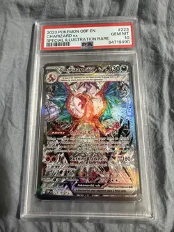 Pokemon Charizard ex 223/197 Obsidian Flames PSA 10 Special Illustration Holo - Image 1