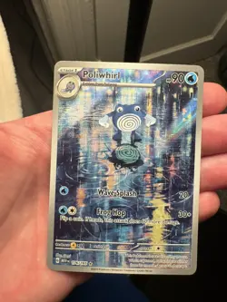 Pokemon Poliwhirl 176/165 Scarlet & Violet 151 Illustration Rare LP Tiny Indent - Image 1