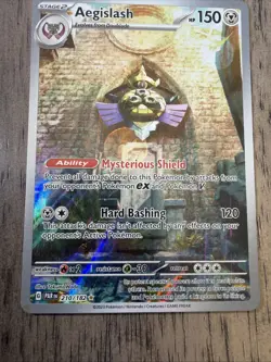 Pokemon TCG Aegislash Paradox Rift 210/182 Holo Illustration Rare NM+ - Image 4