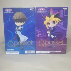 Yu-Gi-Oh! Duel Monsters Q Posket Anime Figure Set Yugi Muto & Seto Kaiba Sealed - Image 1