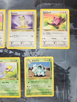 Eevee, Meowth, Jigglypuff, Bellsprout, Nidorina Jungle Card Lot Vintage Pokemon - Image 2