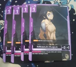 Playset of 4 Mikazuki Augus - ST05-010 NM - Gundam TCG Card Game NM - Image 1
