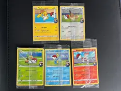 Complete Set 5x Promo On The Ball Futsal Football Pokemon Cards /005 SEALED - Image 1