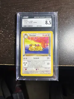 Pokemon TCG Persian Jungle 1st Edition 1999 Vintage Card 42/64 Certified 8.5 CGC - Image 1
