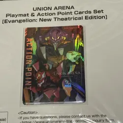 UNION ARENA New Playmat & Action Point Cards Set Evangelion Bandai Card Fest - Image 3