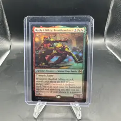 Raph & Mikey, Troublemakers 🐢 Teenage Mutant Ninja Turtles MTG *FOIL* - Image 1