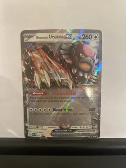 Pokemon Bloodmoon Ursaluna ex 177 SV Black Star Promo Cards Holo EN - Image 1