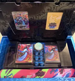 Pokemon Phantasmal Flames Mega Charizard UPC Box with SEALED PROMOS (NO PACKS!) - Image 1