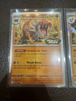 Perfect Order Promo Set Of 3 STAFF stamp Tyrantrum Barbaracle Doublade - Image 2