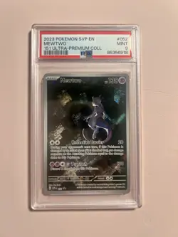 Mewtwo PSA9 Mint Graded Holo Pokemon S&V 052 Black Star Promo - Image 1