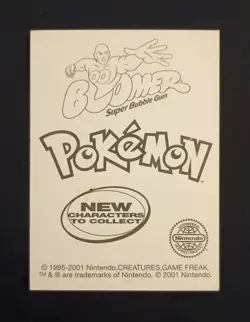 Pokemon #01 Bulbasaur Holofoil Sticker 2001 Dunkin Boomer Bubblegum - Image 2