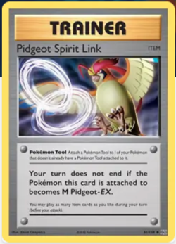 Pidgeot Spirit Link 81/108 REVERSE HOLO XY Evolutions Pokemon TCG Card NM - Image 1