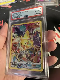 Pokemon Pikachu Secret Rare Full Art Holo Crown Zenith 160/159 2023 PSA 10 - Image 3