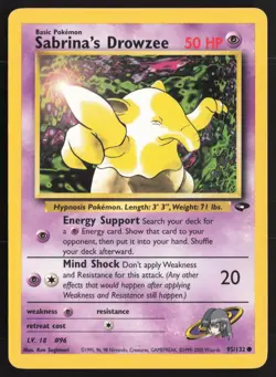 Pokemon TCG | Sabrina's Drowzee 95/132 | Common | Gym Challenge | Lightly Played - Image 2