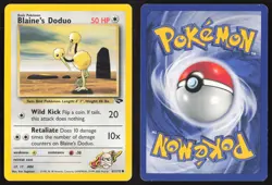 Pokemon TCG | Blaine's Doduo 61/132 | Common | Gym Challenge | Lightly Played - Image 1