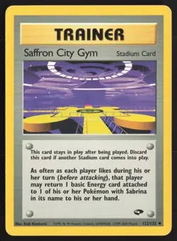 Pokemon TCG | Saffron City Gym 122/132 | Uncommon | Gym Challenge | LP - Image 2