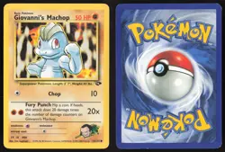 Pokemon TCG | Giovanni's Machop 72/132 | Common | Gym Challenge | Lightly Played - Image 1