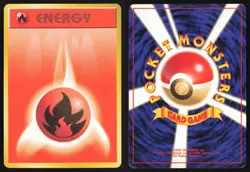 Japanese Pokemon TCG | Fire Energy | Non Holo | Base Set | Lightly Played - Image 1
