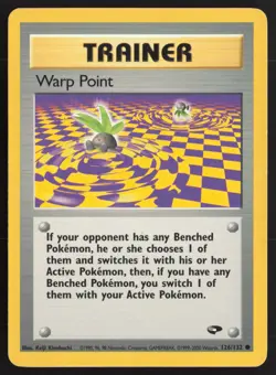 Pokemon TCG | Warp Point 126/132 | Common | Gym Challenge | Lightly Played - Image 2