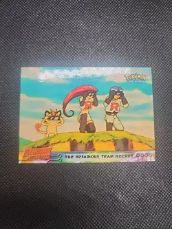 Pokemon Topps Mewtwo Strike Back #12 The Nefarious Team Rocket holo foil NM - Image 1