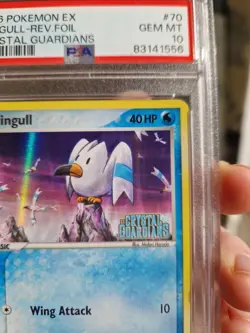 Pokemon Wingull 70/100 Reverse Holo Stamp 2006 EX Crystal Guardians PSA 10 - Image 3