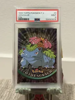 1999 Topps Pokemon TV Venusaur Foil #3 PSA 9 - Image 1
