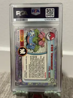 1999 Topps Pokemon TV Venusaur Foil #3 PSA 9 - Image 2