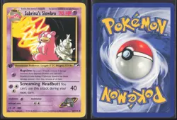 Pokemon TCG | Sabrina's Slowbro 60/132 | Gym Heroes Uncommon 1st Edition | LP - Image 1