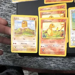 Base set Pokemon TCG Card Lot Abra Poliwhirl Vulpix Arcanine 19 Cards English - Image 4