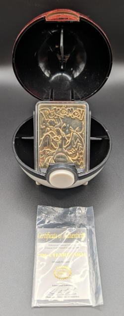 1999 Pokemon 23K Gold Plated Trading Card - #6 Charizard - Burger King Edition - Image 2