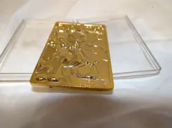1999 MEWTWO #150 Gold Bar Card Limited Edition Burger King Gold Plated Pokemon - Image 1