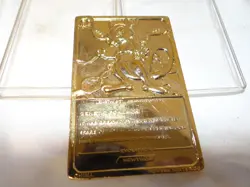 1999 MEWTWO #150 Gold Bar Card Limited Edition Burger King Gold Plated Pokemon - Image 3