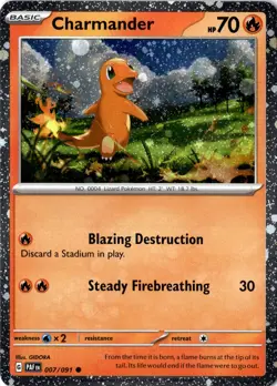 Charmander - (Cosmos Holo) Common Miscellaneous Cards & Products 007/091 NM - Image 1