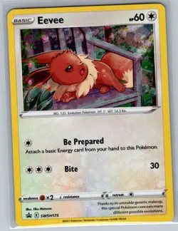 Eevee - SWSH175 Holo SWSH: Sword & Shield Promo Cards - Pokemon Card - NM - Image 1