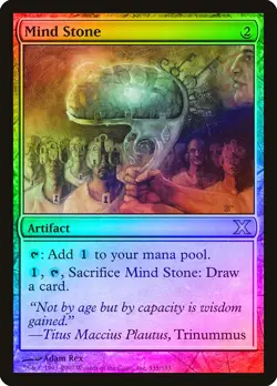 Mind Stone FOIL 10th Edition NM Artifact Uncommon MAGIC MTG CARD ABUGames - Image 1