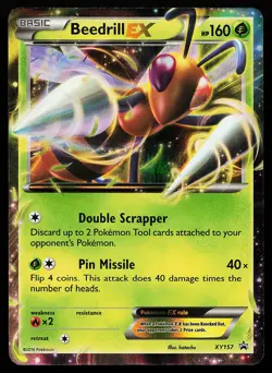 Beedrill EX XY157 Holo Black Star Promo Pokemon Card - Image 1