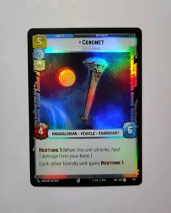 Star Wars Unlimited: Secrets Of Power- Coronet FOIL UNCOMMON #557 w/2 FREE cards - Image 1